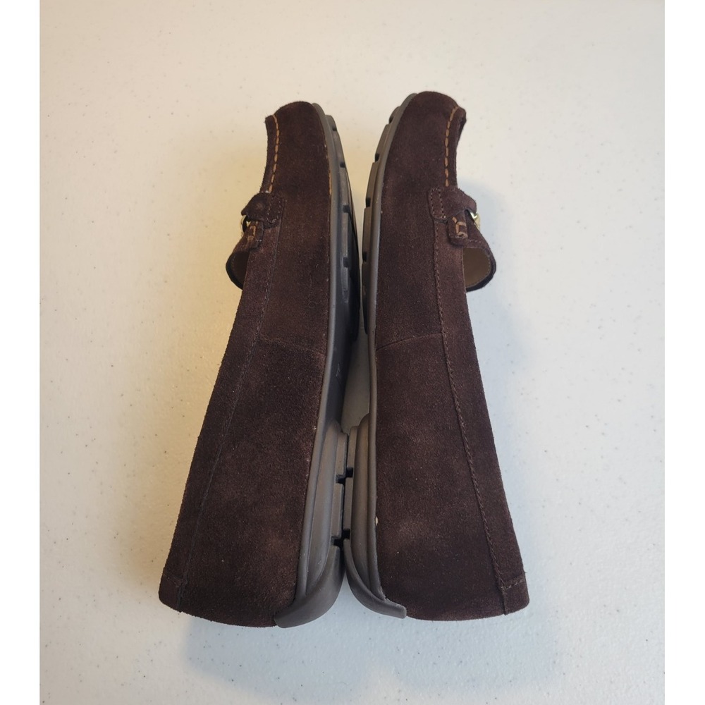 Naturalizer Kaptain Loafers Chain Suede Oxford Flats Brown Womens Size 9.5 - Picture 12 of 12